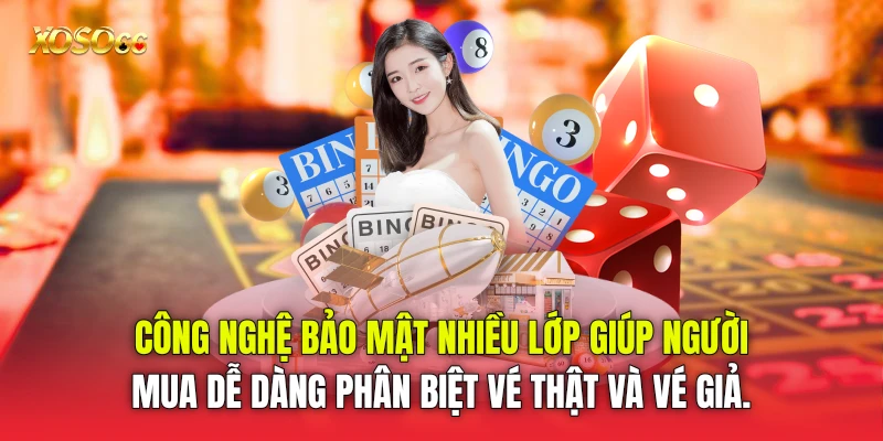Công nghệ bảo mật nhiều lớp giúp người mua dễ dàng phân biệt vé thật và vé giả. Công nghệ bảo mật nhiều lớp giúp người mua dễ dàng phân biệt vé thật và vé giả.
