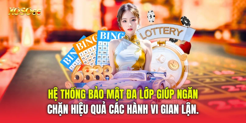 Hệ thống bảo mật đa lớp giúp ngăn chặn hiệu quả các hành vi gian lận. Hệ thống bảo mật đa lớp giúp ngăn chặn hiệu quả các hành vi gian lận.