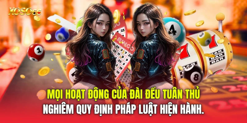 Mọi hoạt động của đài đều tuân thủ nghiêm quy định pháp luật hiện hành. Mọi hoạt động của đài đều tuân thủ nghiêm quy định pháp luật hiện hành.