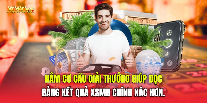 Nắm cơ cấu giải thưởng giúp đọc bảng kết quả XSMB chính xác hơn. Nắm cơ cấu giải thưởng giúp đọc bảng kết quả XSMB chính xác hơn.